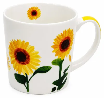 Image de HOME ELEMENTS Tasse en porcelaine 500 ml, Tournesol