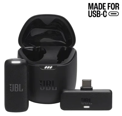 Produktbild von JBL Quantum Stream Wireless USB-C, kabelloses Mikrofon für Mobilgeräte und PCs, schwarz