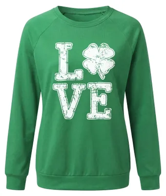 Produktbild von Damen Sweatshirt Grün S regulär Rundhalsausschnitt