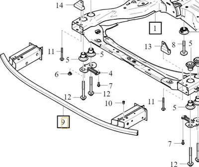 Zdjęcie produktu dla Przednie dolne wzmocnienie zderzaka VOLVO S60 III V60 II OE