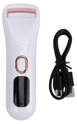 Produktbild von Beheizbare Wimpernzange mit 3 Temperaturstufen, Schnellaufheizung, USB-Ladefunktion, elektrische Wimpernzange mit Digitalanzeige für Anfänger, Weiß