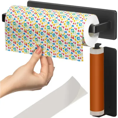 Produktbild von Ruhhy Kuchenrollenhalter - 25 x 7 cm - schwarz - Metall - hangend