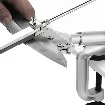 Productafbeelding van Famanu messen slijper met 4 slijpstenen - Ergonomisch en multifunctioneel