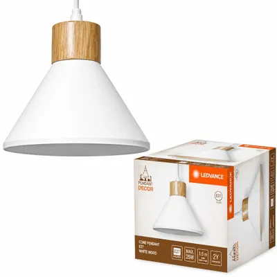 Obrázek produktu pro LEDVANCE 4058075838406, Flexibilní, Bílá, Bílá, Ocel, Kov, Plast, Dřevo, Kužel
