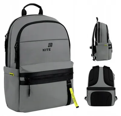 Produktbild von Kite Jugend Schulrucksack Stadt Rucksack für Jungen Grau
