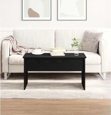 Immagine prodotto di Maison Exclusive - Tavolino da salotto effetto rovere nero 80 x 50,5 x 41,5 cm