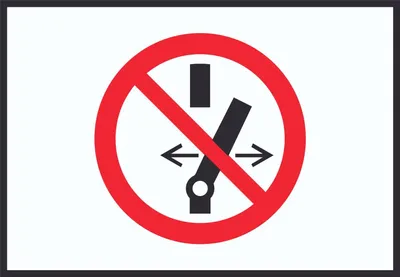 Produktbild von Schalten verboten Symbol Schild A3 Rückseite selbstklebend