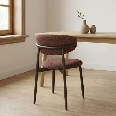 Productafbeelding van Eetkamerstoel Alexia Rood/Brons - Giga Meubel- Set van 2