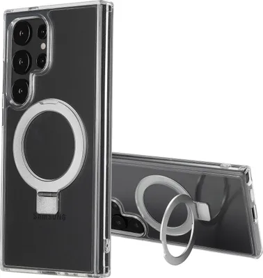 Zdjęcie produktu dla Accezz Ring Stand Backcover z MagSafe dla Samsung Galaxy S24 Ultra - przezroczysty