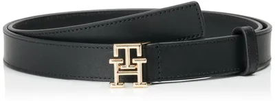 Productafbeelding van Tommy Hilfiger damesriem, logo, 2,5 cm, leren riem, zwart, 100 cm