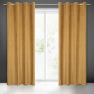 Produktbild von Vorhang LILI gold 140x250 cm  Ösen Ösenvorhang
