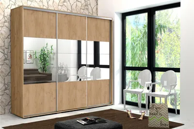 Zdjęcie produktu dla Szafa z drzwiami przesuwnymi A26 – Craft Gold – 278 x 62 x 215 cm