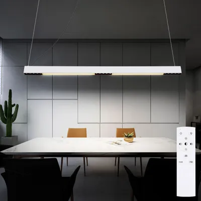 Produktbild von LED Hängeleuchte, Glas, dimmbar, Fernbedienung, Farbwechsler
