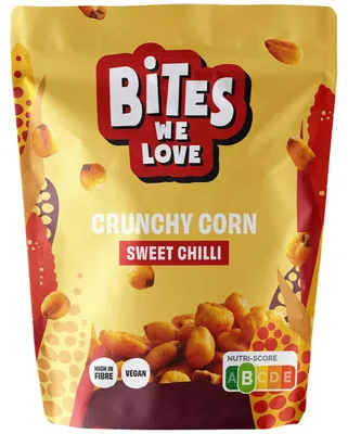 Zdjęcie produktu dla BitesWeLove Chrupiąca kukurydza ze słodkim chili 100 g