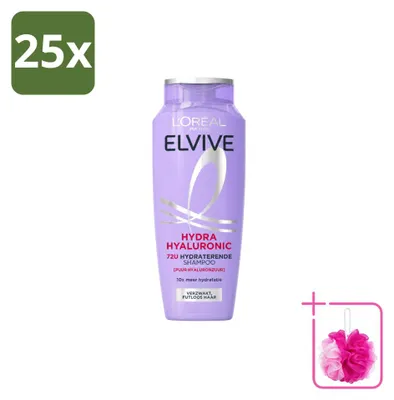 Obrázek produktu pro 25 kusů šamponu L'Oréal Paris Elvive Hydra Hyaluronic, objem 250 ml, balení