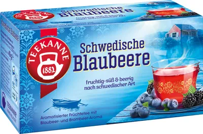 Produktbild von Teekanne Ländertee - verschiedene Sorten - ab 1 Packung (20 Beutel) - Schwedische Blaubeere