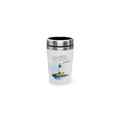 Produktbild von La Vida Zeit für Dich Thermobecher to go 240 ml - Leuchtturm