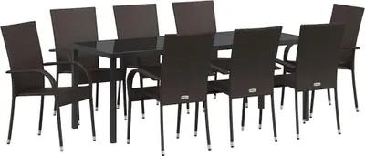 Obrázok produktu pre Záhradný jedálenský set 5 pcs Hnedá