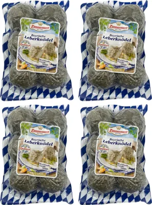Produktbild von Food-United Knödel - Leberknödel aus Bayern 4x400g, 24 herzafte Leberknödel von ZIMMERMANN Fleischwerke, passend für Brotzeit und Bier