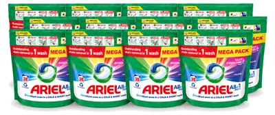 Produktbild von 12 x Ariel All-in-1 Pods Color - Waschmittel für Buntwäsche - Vorteilspackung - 12 Stücke