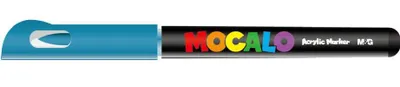 Zdjęcie produktu dla Marker akrylowy pędzelkowy Mocalo turkus niebieski M&G - 704