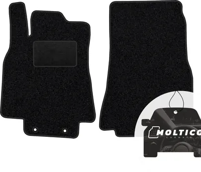 Immagine prodotto di moto-MOLTICO tappetini anteriori auto velours tappetini auto nero set 2 pezzi adatto per Mercedes-Benz Classe A W169 2004-2012