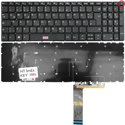Produktbild von DE - Tastatur ohne Beleuchtung, ohne Rahmen für Lenovo IdeaPad L340-17IWL (81M0000EGE), L340-17IWL (81M0009PGE)
