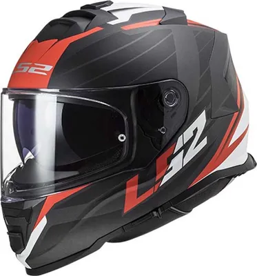 Produktbild von LS2 FF800 Storm II Nerve matt schwarz rot L