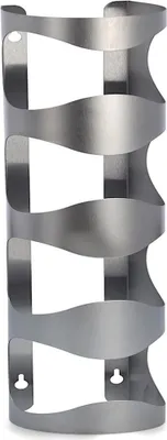 Immagine prodotto di Zeller portabottiglie da parete in acciaio inox 4 bottiglie