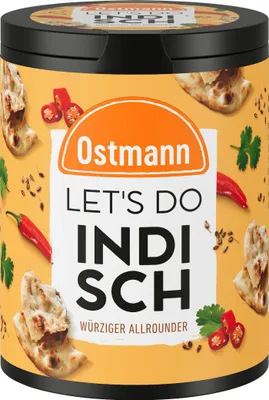 Ostmann Lets Do Indisch Gewürzzubereitung würzig warm Packung 70g