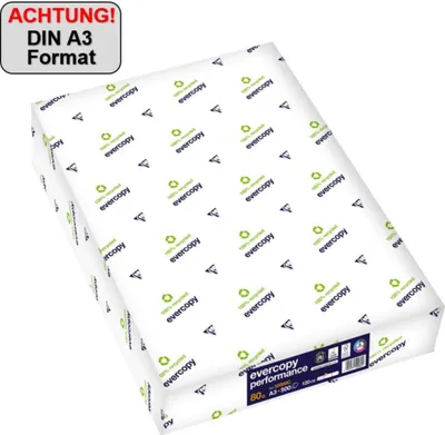 Obrázek produktu pro Clairefontaine Kopierpapier Performance 50069C A3 80g 500Blatt