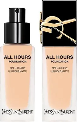 Image de Yves Saint Laurent All Hours Foundation, spray, liquide, nudité, LC1, lumière, froid