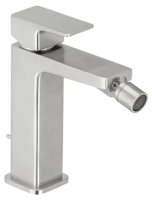 Image de Robinet de bidet Herzbach IX-FINISH, à une seule sortie, avec kit de bonde