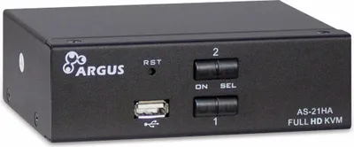 Immagine prodotto di Inter-Tech KVM Switch AS-21HA HDMI, 2 Port, Metall