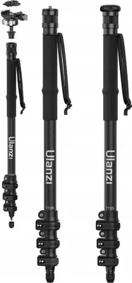Zdjęcie produktu dla Profesjonalny Monopod 130cm + Głowica na Aparat DSLR Kamerę Telefon / Ulanzi TT35 / T069