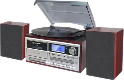 Produktbild von Roadstar HIF-8892EBT, Kirsche (Frucht), Silber, Holz, 1 Deck(s), 1 Disks, 8 W, 64 W, FM