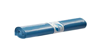 Image de DEISS 10002 Sac-poubelle de recyclage - 120 l, LDPE, 10 my, bleu, 25 pièces