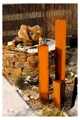 Produktbild von Edelrost Säulenset für Garten Dekoration