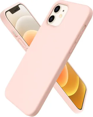 Produktbild von ORNARTO iPhone 12 | 12 Pro Silikon Case Hülle Rosa - Flüssig Silikon Voller Schutz 6,1 Zoll