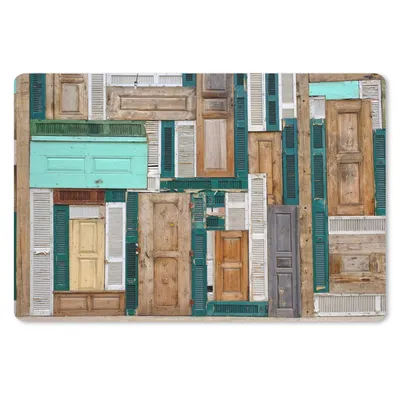 Produktbild von MuchoWow® Mauspad Mousepad Türen - Architektur - Grün - Braun - Antiquitäten 27x18 cm - Mousepads - Maus Mat - Pad - Mausunterlage - Büroartikel - Desk Matten