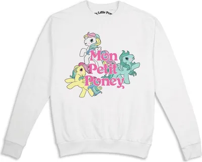 Immagine prodotto di My Little Pony - Felpa "Mon Petit Poney" da donna TV1757 (XL) (Bianco)