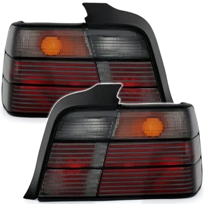 Immagine prodotto di Fari posteriori, lato sinistro/destro, neri, per BMW E36 berlina, dal 1990 al 1998