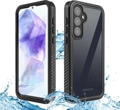 Obrázek produktu pro Vodotěsné pouzdro na celý telefon Samsung Galaxy A55, 360 stupňů, černé