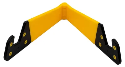 Zdjęcie produktu dla Uchwyt na telefony komórkowe lub tablety, składany, 11 x 2 cm, żółty