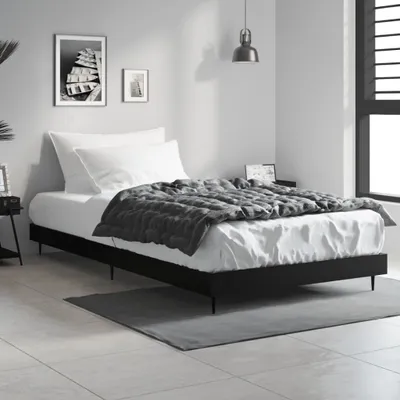 Produktbild von Bettgestell Schwarz 90x200 cm Holzwerkstoff , Klassische Betten Design 2024