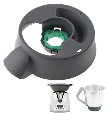 Ersatz-Mixtopf-Basis für Thermomix TM5/TM6, Kunststoff, schwarz