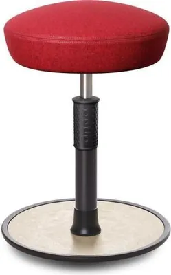 Produktbild von Sitz- Stehhocker Free Regular Hutsitz kvadrat Divina Mel. Rot schwarz /creme.