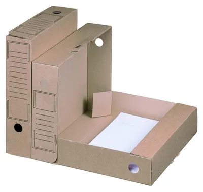 Produktbild von 20x Archiv-Ablagebox 252x70x317mm wiederverschließbar braun