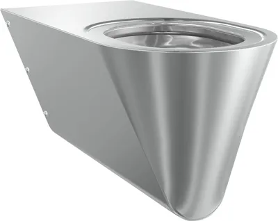 Produktbild von KWC T-WC, CAMPUS, Edelstahl, Wandhängend, 360x351x700 mm, Barrierefrei, ohne Sitz