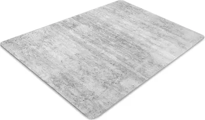 Produktbild von Stuhlunterlage Bürostuhlunterlage 120 cm x 90 cm Bodenmatte Bürostuhlunterlage - Grauer Beton